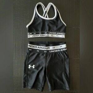 UNDER ARMOUR Girls' Sports Top & Boyshort 2-Piece Set Girls S